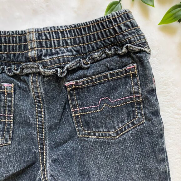 Arizona Toddler Jeans Blue Wash 18M | EUC Casual Denim Ruffle - Picture 13 of 16